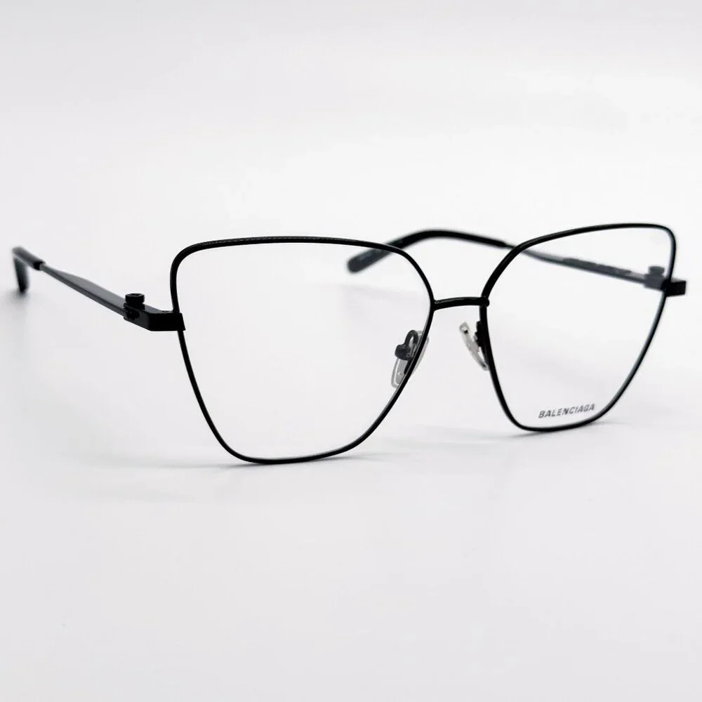 NEW BALENCIAGA EYEGLASSES BB0170O 003 CAT EYE BLACK WOMEN EYEWEAR BALENCIAGA